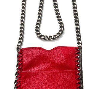 Perfect Unique Cranberry Mini Cross Body Bag Gun metal tone chain